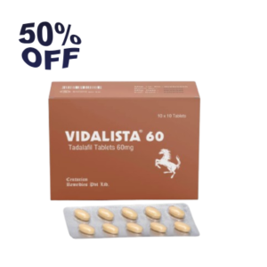 What is Vidalista 60 Mg Vidalista 60 mg is a medicine that helps treat Erectile Dysfunction (ED) and attain stronger erections. Its active salt is Tadalafil, a Phosphodiesterase type 5 inhibitor (PDE5). It is widely manufactured by Centurion Laboratories. What are the benefits of taking Vidalista 60Mg Tadalafil is used to provide relief from Erectile Dysfunction (ED) by increasing the flow of blood to the penis. Vidalista works by inhibiting the PDE5 enzyme. This action boosts the level of cyclic Guanosine Monophosphate (cGMP), which increases penile blood flow and helps attain and maintain an erection when sexual stimulation occurs. It can also be recommended to treat Pulmonary Arterial Hypertension (PAH) and Benign Prostatic Hypertrophy (enlarged prostate) by your doctor. How to take Vidalista 60Mg Vidalista 60 mg tablet is a prescription-based medication for ED and should be consumed as per instructions provided by your healthcare provider. The general guidelines for taking Vidalista are: Take Vidalista about 30-60 minutes before planned sexual activity Swallow the tablet with water or juice; do not crush, chew, or break it It can be taken with or without food, but taking it on an empty stomach may help it work faster Do not take more than one tablet within a 24-hour period What are the Side Effects of Vidalista 60Mg Just like any other medicine, Vidalista may cause some mild side effects that can resolve on their own in some time. Vidalista 60 mg side effects include: Flushing Headache Dizziness Stuffy nose Muscle pain You are advised to contact your doctor if any of these symptoms worsen. Safety Advice Liver problems People with existing liver conditions might find it difficult to process Vidalista. Doctors usually prescribe lower strengths to them. Kidney Impairment People with kidney problems are advised to use Vidalista with caution to prevent further kidney damage. Doctors usually adjust doses accordingly. Pregnant and breastfeeding women Tadalafil 60 mg tablets are not advised for women, and its effects on breastfeeding women have not been studied extensively. Therefore, Vidalista should not be consumed by women who are pregnant or planning to become pregnant. wine Avoid Avoid grapefruit juice and alcohol consumption while taking Vidalista, as they can have adverse effects. Also, avoid medications like Nitrates or Alpha-blockers. They can often result in side effects like fainting or dizziness.