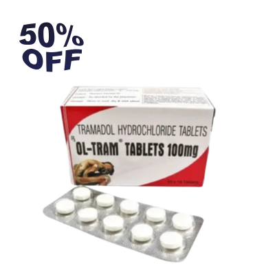 OL TRAM 100 mg is a medication commonly used to manage moderate to severe pain. It contains Tramadol Hydrochloride, an opioid analgesic that helps reduce the sensation of pain by acting on the central nervous system.