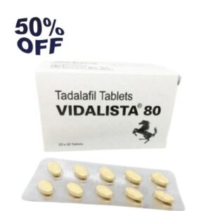 Vidalista 80 mg is a medication used to treat Erectile Dysfunction (ED) in men. It contains Tadalafil as its active ingredient, a well-known compound that helps improve blood flow to the penile region.